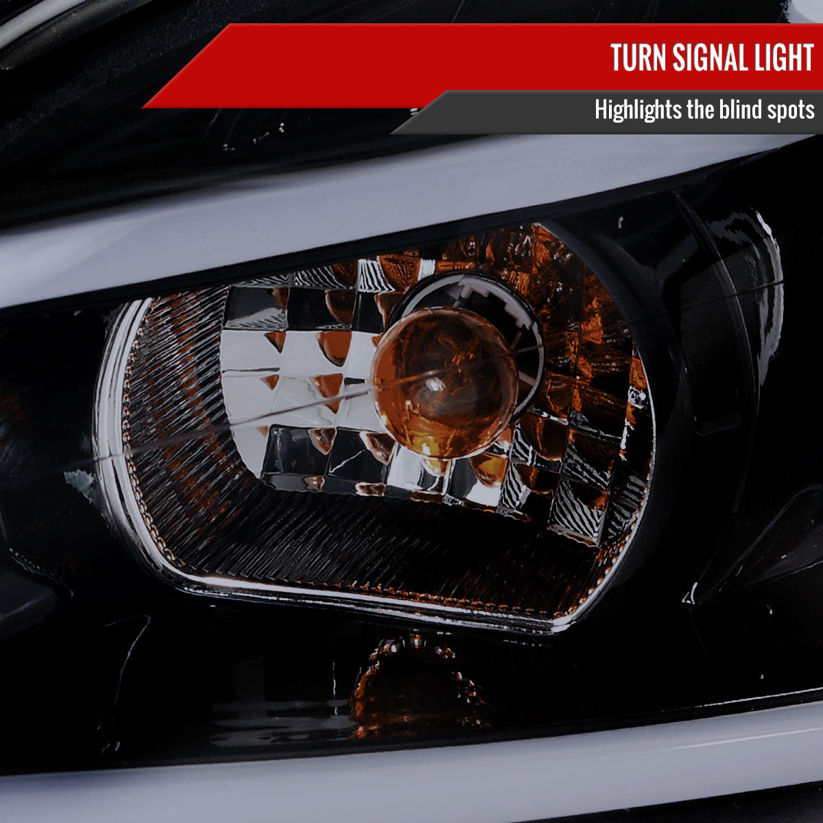 2006-2013 Chevrolet Impala / 2014-2015 Impala Limited / 2006-2007 Monte Carlo LED Bar Projector Headlights (Glossy Black Housing/Smoked Lens)