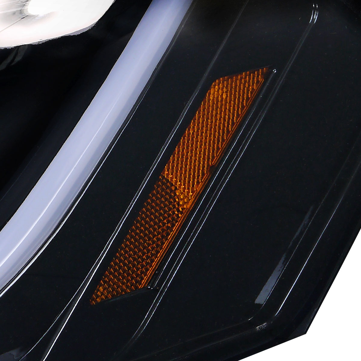 2006-2013 Chevrolet Impala / 2014-2015 Impala Limited / 2006-2007 Monte Carlo LED Bar Projector Headlights (Glossy Black Housing/Smoked Lens)