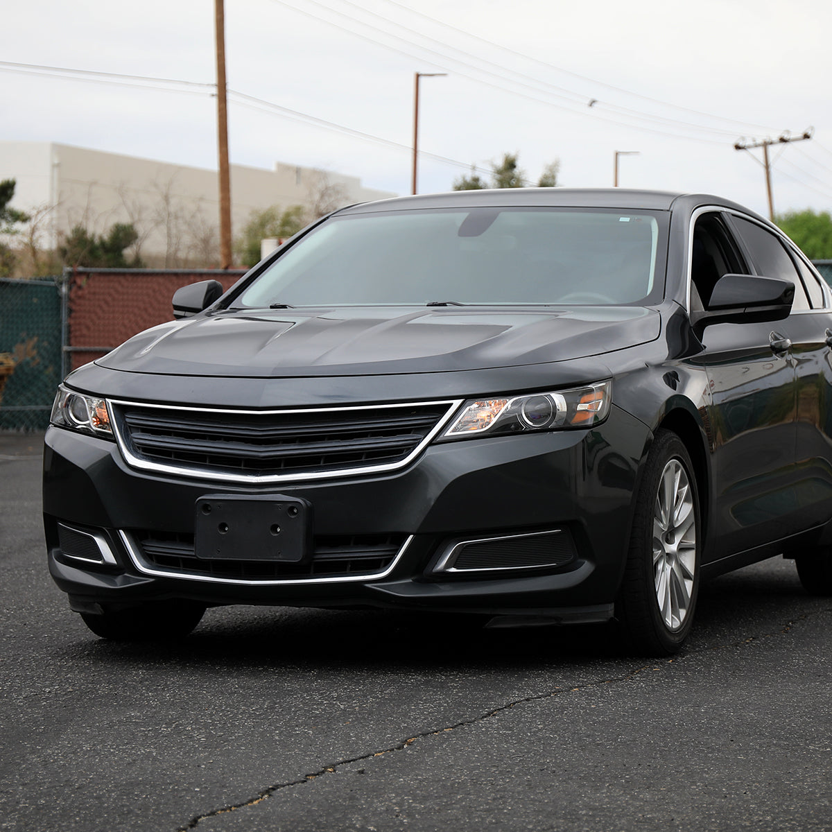 2014-2020 Chevy Impala Factory Style Projector Headlights - Driver Side (Jet Black Housing / Clear Lens)
