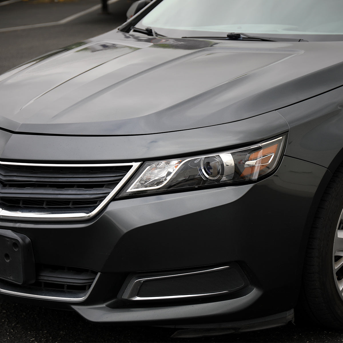2014-2020 Chevy Impala Factory Style Projector Headlights - Driver Side (Jet Black Housing / Clear Lens)