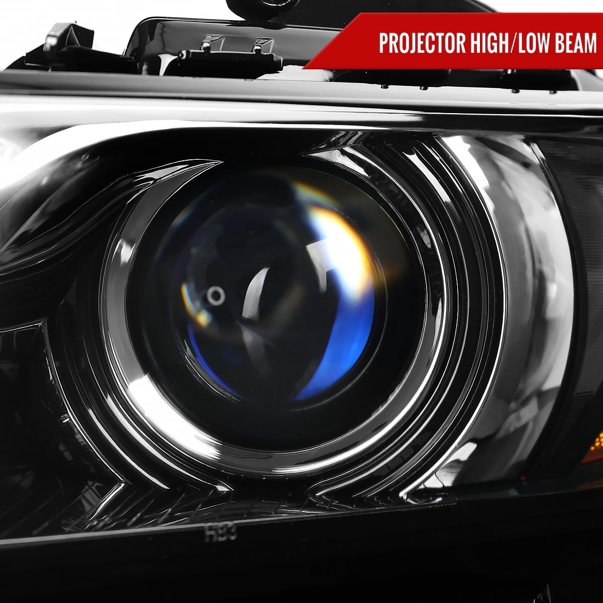 2014-2020 Chevy Impala Factory Style Projector Headlights (Jet Black Housing / Clear Lens)