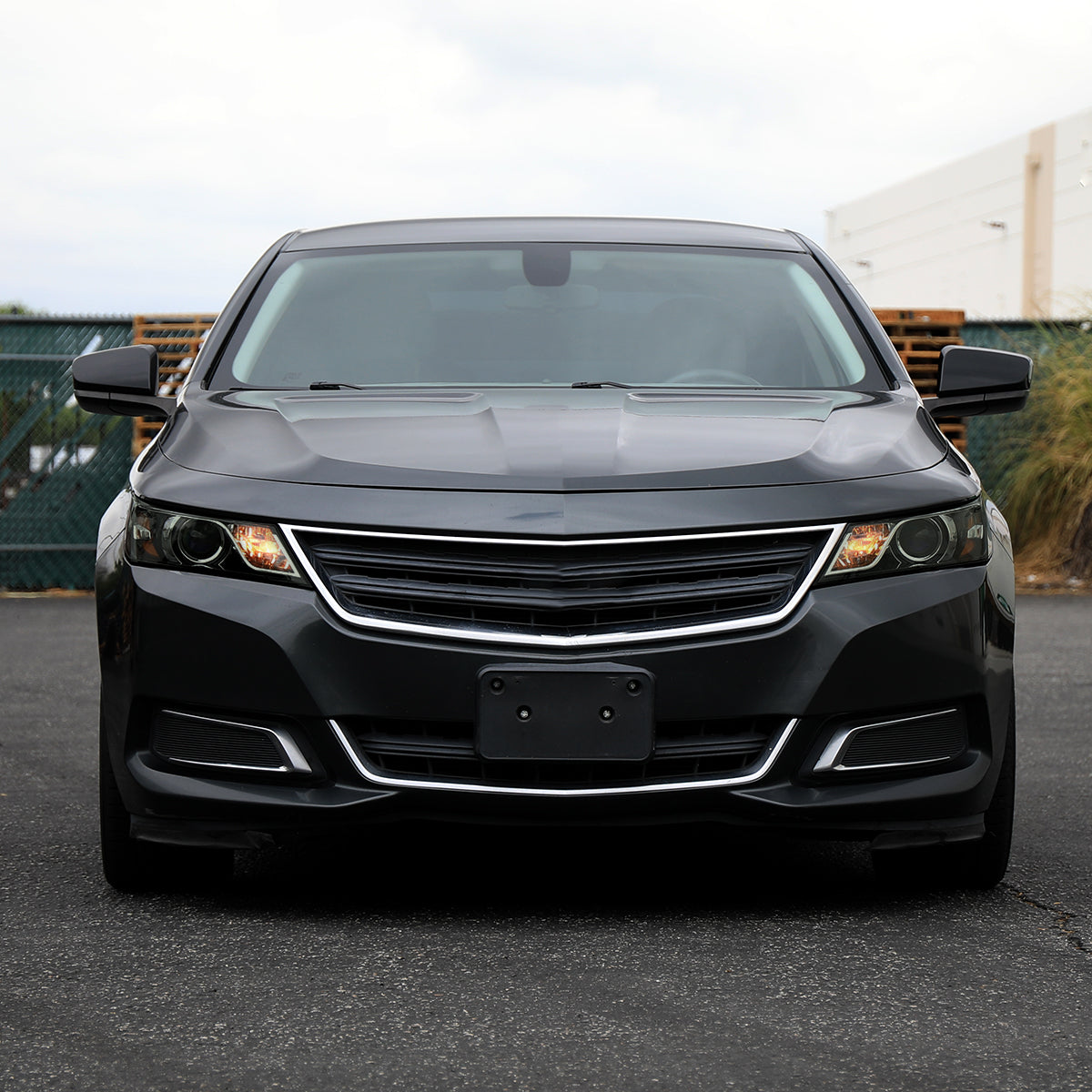 2014-2020 Chevy Impala Factory Style Projector Headlights (Glossy Black Housing / Smoked Lens)