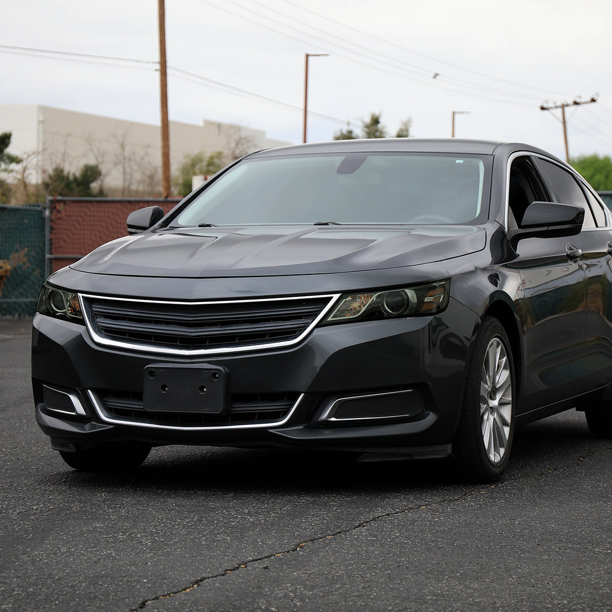 2014-2020 Chevy Impala Factory Style Projector Headlights (Glossy Black Housing / Smoked Lens)
