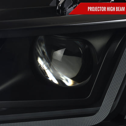 2014-2020 Chevy Impala Full LED DRL Sequential Headlights (Black Housing / Smoked Lens)
