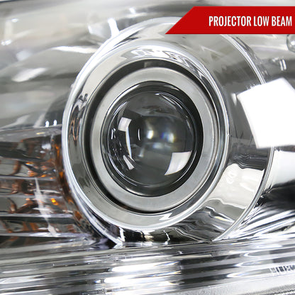 2006-2010 Lexus IS250/IS350 SMD LED Light Strip Projector Headlights (Chrome Housing/Clear Lens)