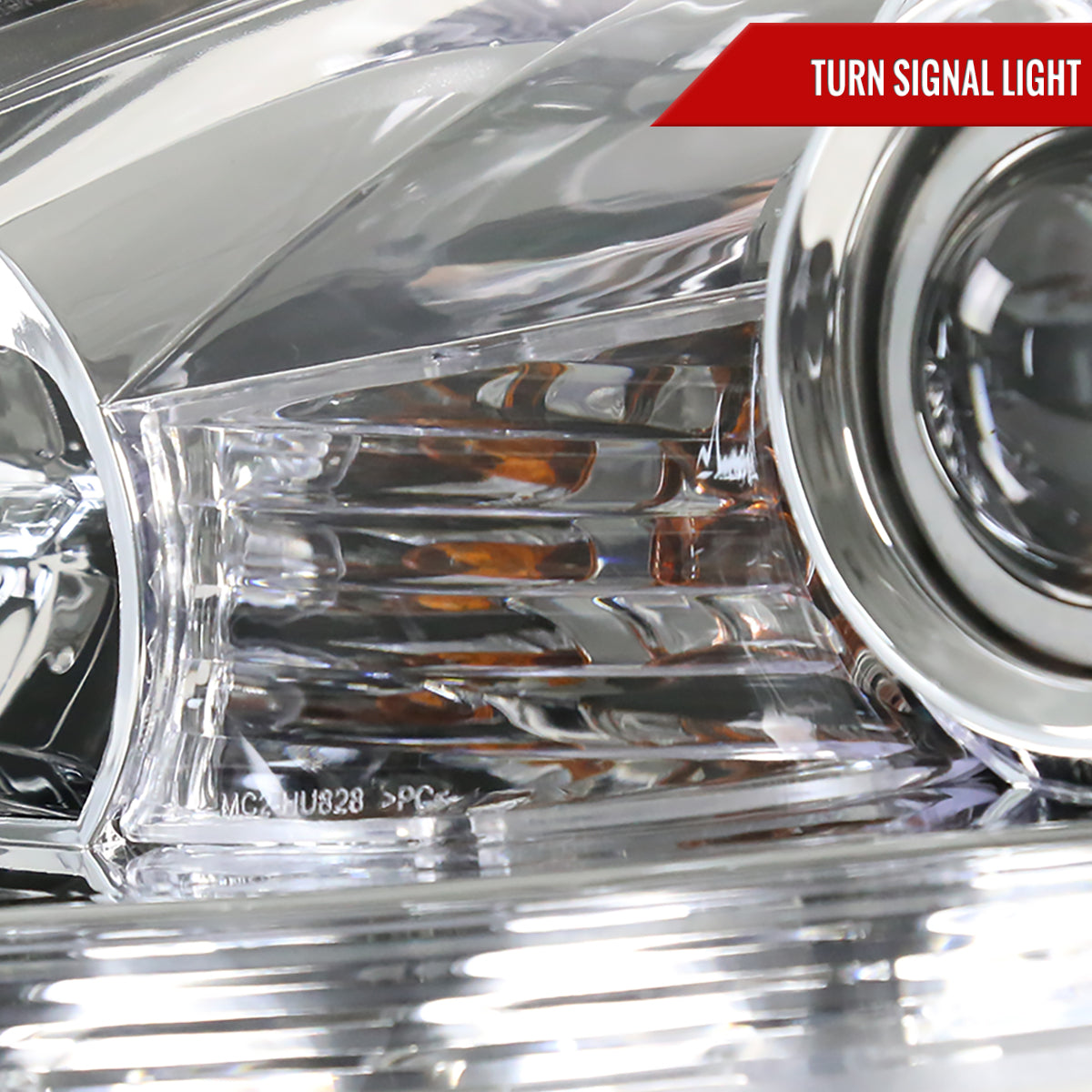 2006-2010 Lexus IS250/IS350 SMD LED Light Strip Projector Headlights (Chrome Housing/Clear Lens)