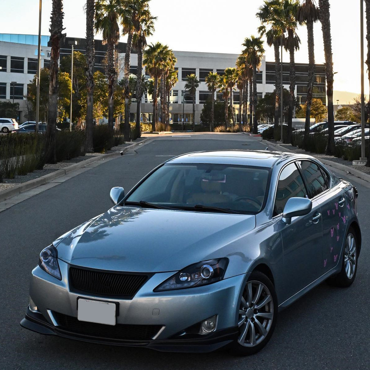 2006-2010 Lexus IS250/IS350 SMD LED Light Strip Projector Headlights w/ LED Turn Signal Lights (Glossy Black Housing/Smoked Lens)