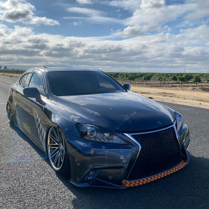 2006-2010 Lexus IS250/IS350 SMD LED Light Strip Projector Headlights w/ LED Turn Signal Lights (Glossy Black Housing/Smoked Lens)