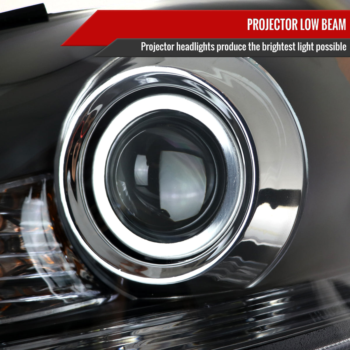 2006-2010 Lexus IS250/IS350 SMD LED Light Strip Projector Headlights w/ Sequential Turn Signals (Matte Black Housing/Clear Lens)