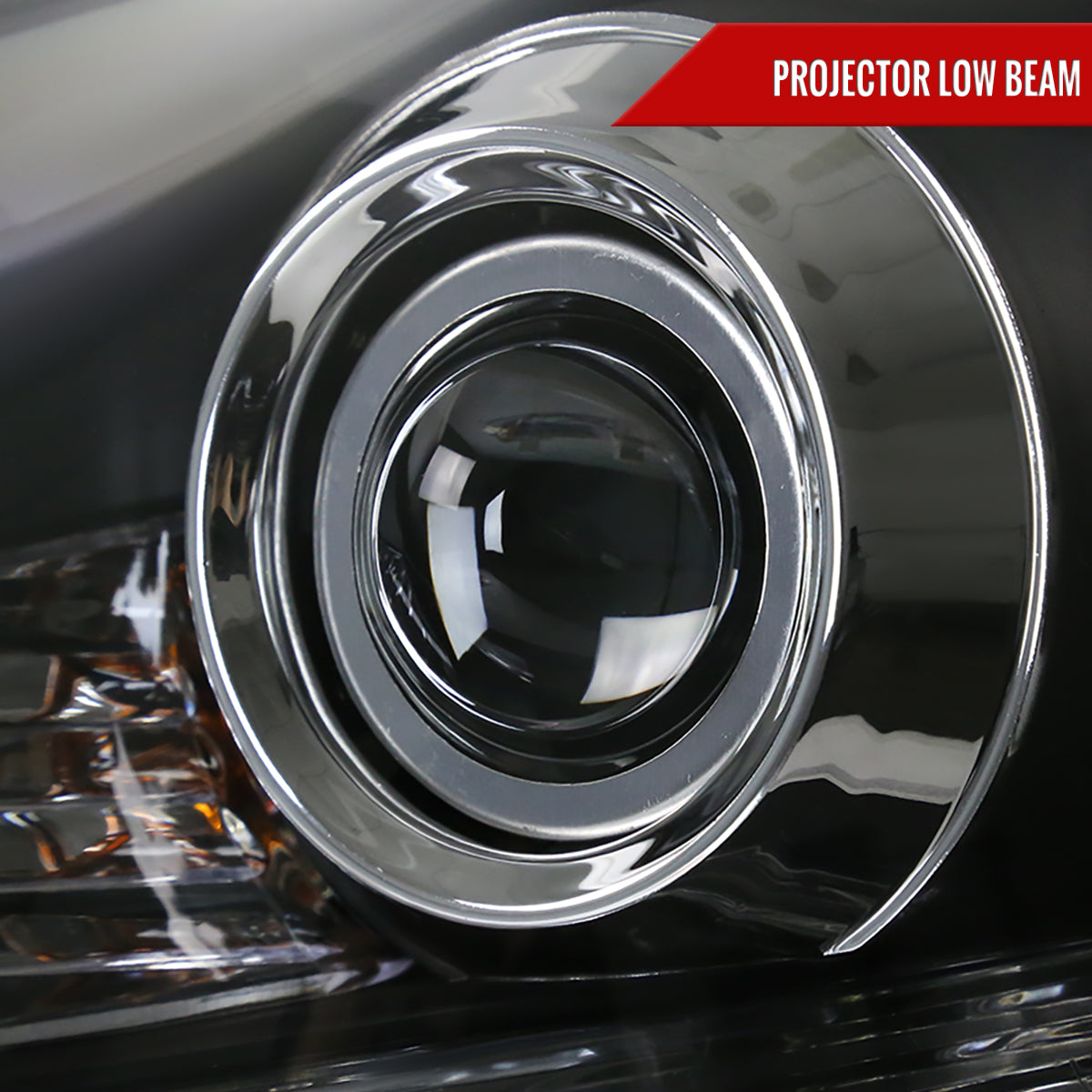 2006-2010 Lexus IS250/IS350 SMD LED Light Strip Projector Headlights w/ LED Turn Signal Lights (Matte Black Housing/Clear Lens)