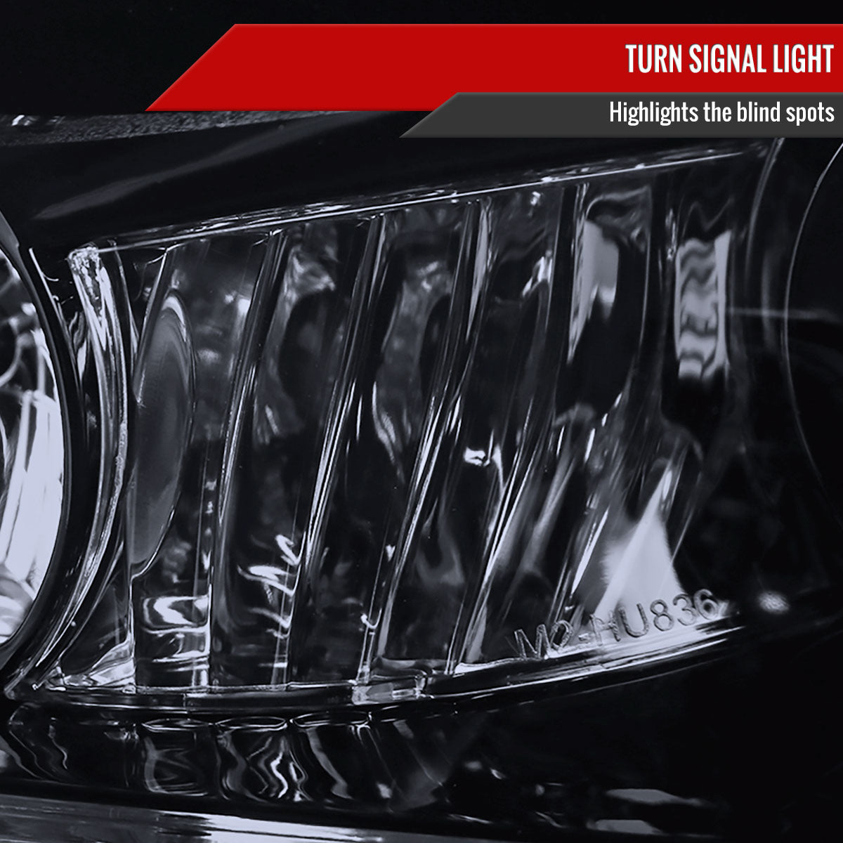 2001-2005 Lexus IS300 Projector Headlights w/ LED Light Strip & LED Turn Signal Lights (Glossy Black Housing/Smoked Lens)
