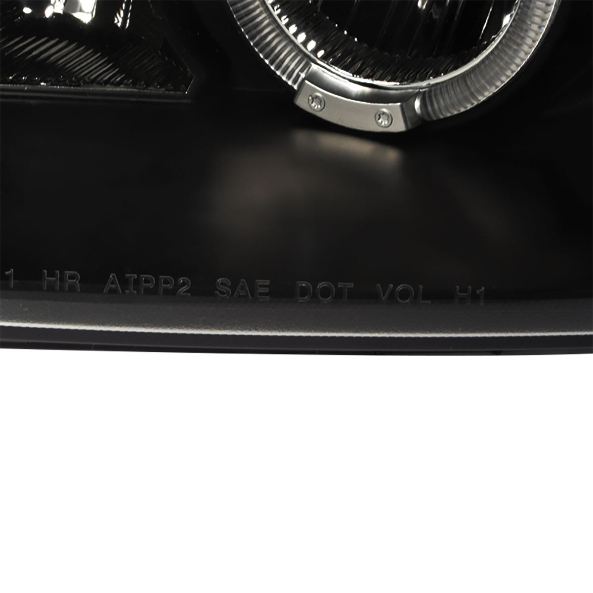 1998-2004 Dodge Intrepid Dual Halo Projector HeadLights (Matte Black Housing/Clear Lens)