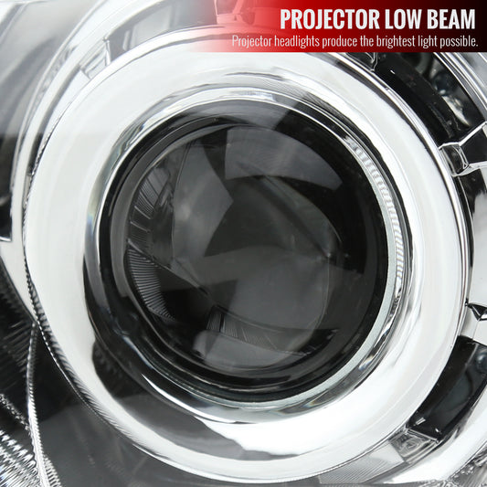 2010-2014 Subaru Legacy/Outback Projector Headlights (Chrome Housing/Clear Lens)