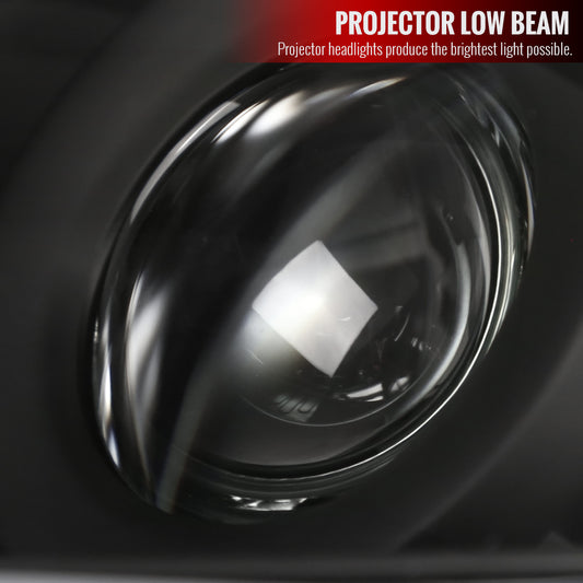 2010-2014 Subaru Legacy/Outback Projector Headlights (Matte Black Housing/Clear Lens)