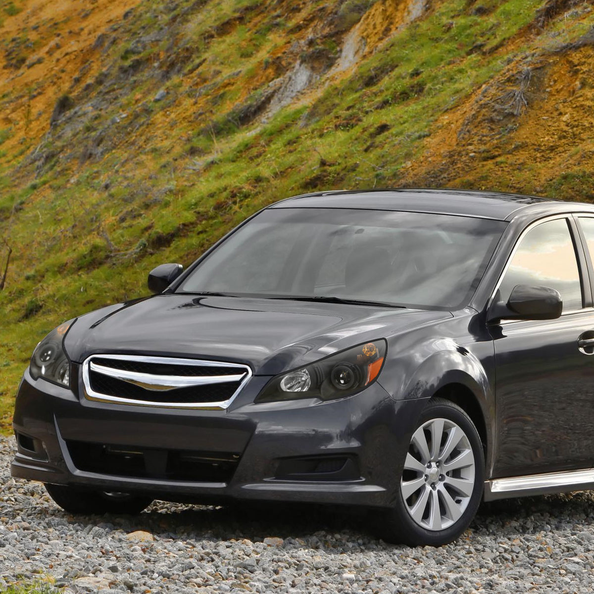 2010-2014 Subaru Legacy/Outback Projector Headlights (Matte Black Housing/Clear Lens)