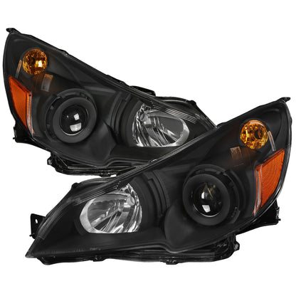 2010-2014 Subaru Legacy/Outback Projector Headlights (Matte Black Housing/Clear Lens)