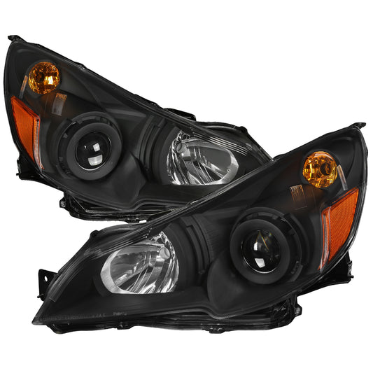 2010-2014 Subaru Legacy/Outback Projector Headlights (Matte Black Housing/Clear Lens)