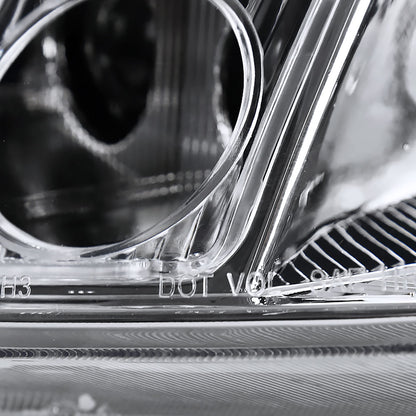 2004-2006 Nissan Maxima Projector Headlights w/ Amber Reflectors (Chrome Housing/Clear Lens)