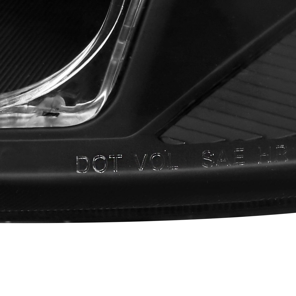 2004-2006 Nissan Maxima Projector Headlights w/ Amber Reflectors (Matte Black Housing/Clear Lens)