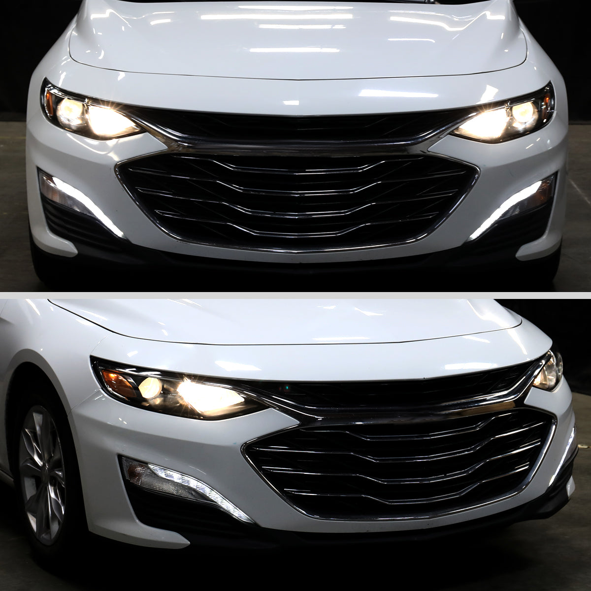 2019-2024 Chevrolet Malibu Factory Style Projector Right Passenger Side Headlight (Glossy Black Housing/Clear Lens)