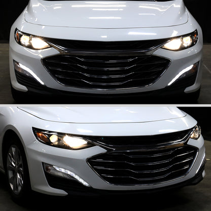 2019-2024 Chevrolet Malibu Factory Style Projector Right Passenger Side Headlight (Glossy Black Housing/Clear Lens)