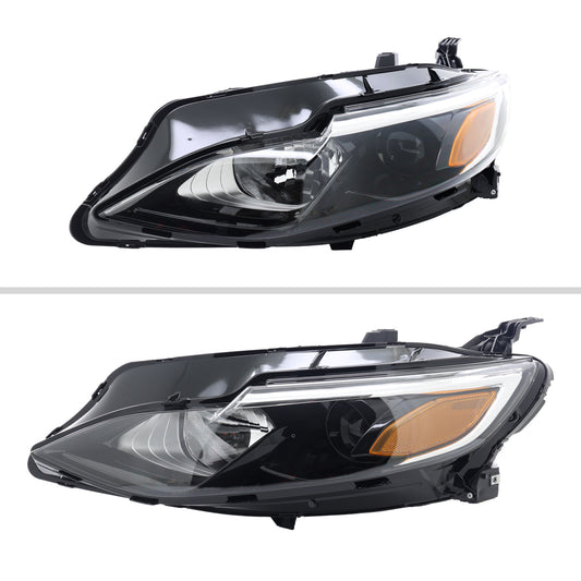 2019-2024 Chevrolet Malibu Factory Style Projector Headlights (Glossy Black Housing/Clear Lens)