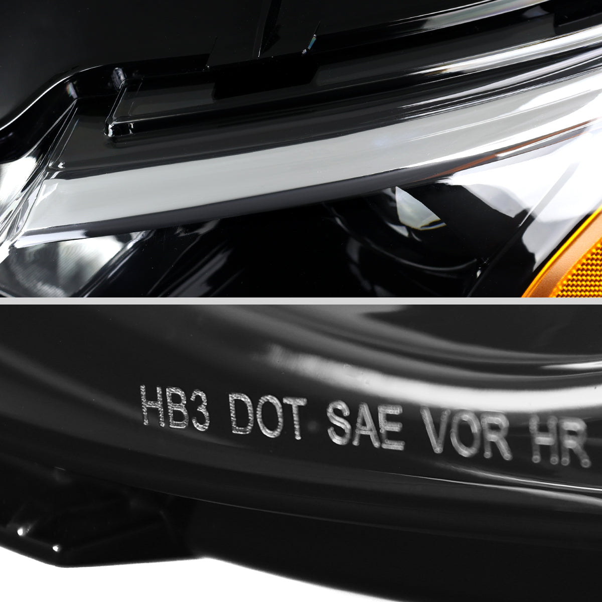 2019-2024 Chevrolet Malibu Factory Style Projector Headlights (Glossy Black Housing/Clear Lens)