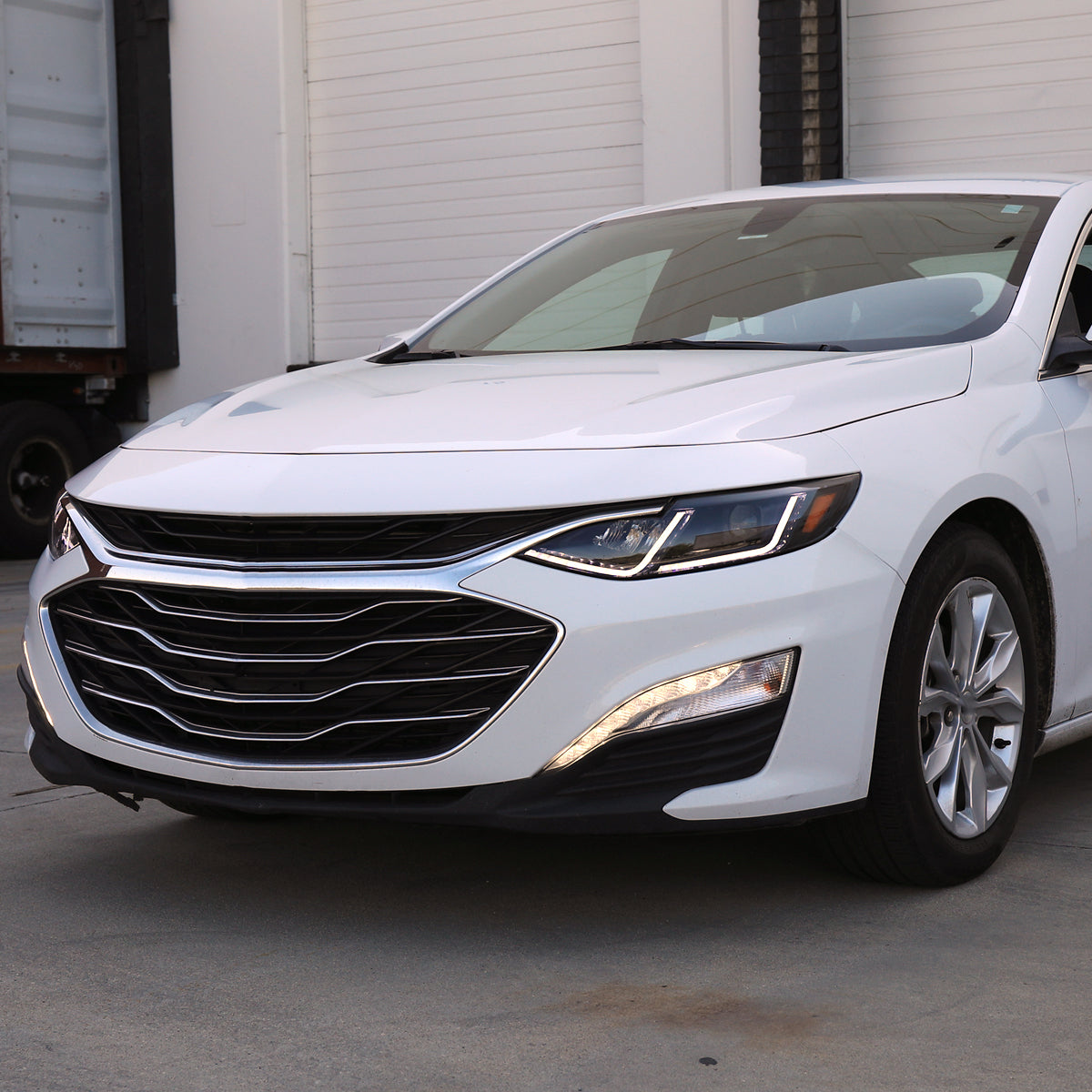 2019-2024 Chevrolet Malibu Switchback Sequential LED Turn Signal Projector Headlights (Matte Black Housing/Smoked Lens)