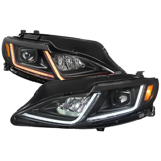 2019-2024 Chevrolet Malibu Switchback Sequential LED Turn Signal Projector Headlights (Matte Black Housing/Clear Lens)