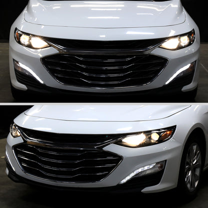 2019-2024 Chevrolet Malibu Factory Style Projector Headlight (Matte Black Housing/Smoked Lens)