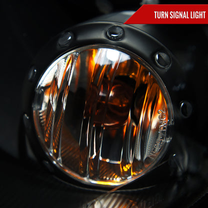 2007-2015 Mini Cooper R55 R56 R57 R58 R59 Single Halo Projector Headlights (Matte Black Housing/Clear Lens)
