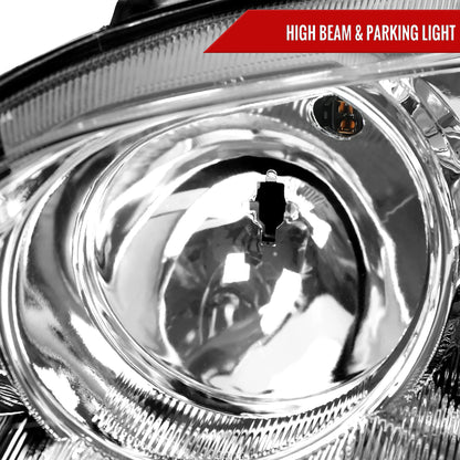 2003-2005 Mazda 6 Factory Style Projector Headlights (Chrome Housing/Clear Lens)