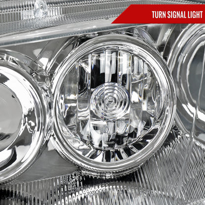 2003-2005 Mazda 6 Factory Style Projector Headlights (Chrome Housing/Clear Lens)