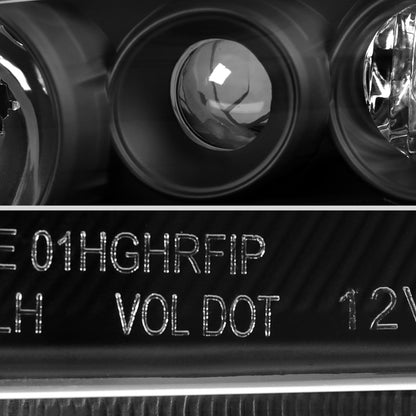 2003-2005 Mazda 6 Factory Style Projector Headlights (Matte Black Housing/Clear Lens)