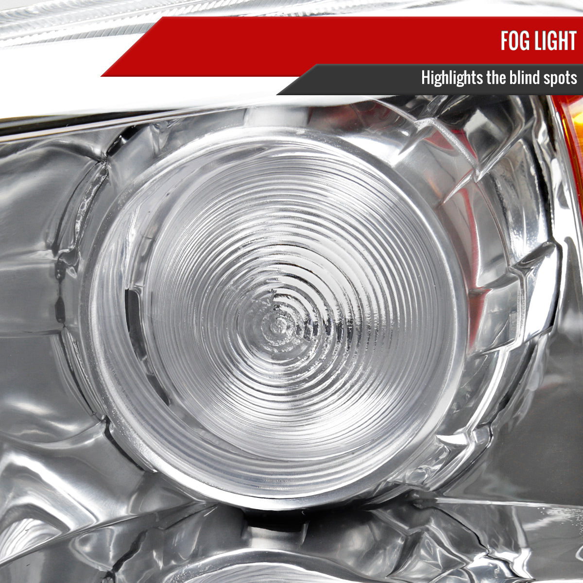 2006-2008 Honda Pilot Projector Style Headlights (Chrome Housing/Clear Lens)
