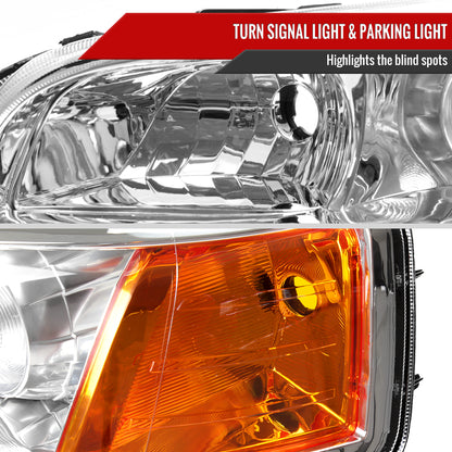 2006-2008 Honda Pilot Projector Style Headlights (Chrome Housing/Clear Lens)