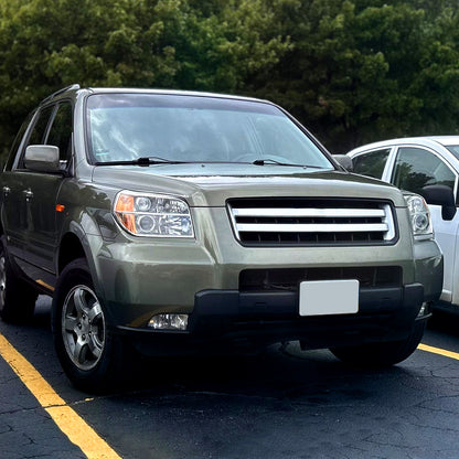 2006-2008 Honda Pilot Projector Style Headlights (Chrome Housing/Clear Lens)
