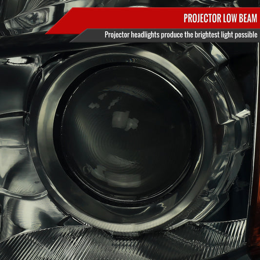 2006-2008 Honda Pilot Projector Style Headlights (Chrome Housing/Smoked Lens)