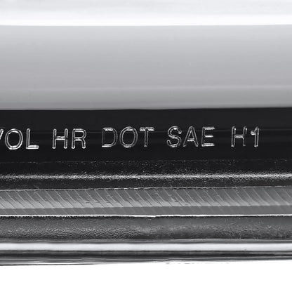 2006-2008 Dodge RAM 1500/ 2006-2009 2500 3500 Switchback LED C-Bar Projector Headlights (Jet Black Housing/Clear Lens)