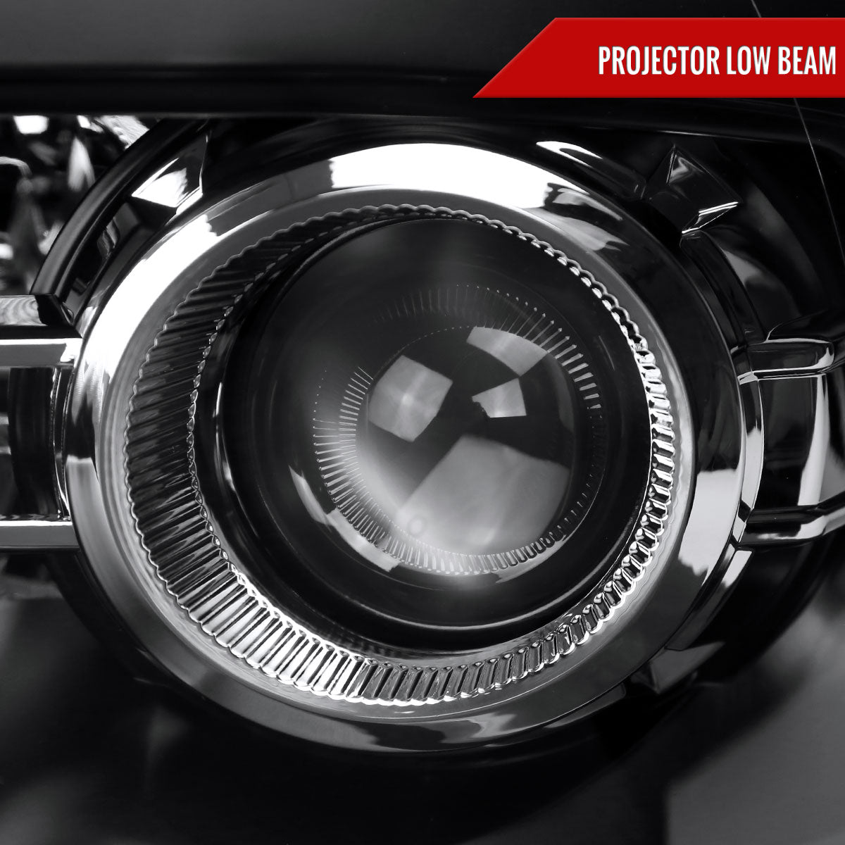 2009-2018 Dodge RAM 1500 / 2019-2021 RAM Classic / 2010-2018 RAM 2500 3500 Switchback Sequential LED Bar Projector Headlights (Matte Black Housing/Clear Lens)