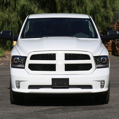 2009-2018 Dodge RAM 1500 / 2019-2021 RAM Classic / 2010-2018 RAM 2500 3500 Switchback Sequential LED Bar Projector Headlights (Matte Black Housing/Clear Lens)
