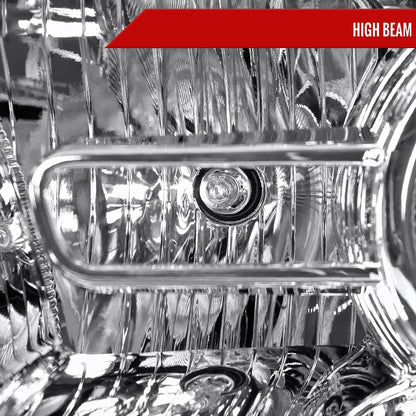 2013-2018 Ram 1500 2500 3500 Sequential LED Bar Signal Projector Headlights (Chrome Housing/Clear Lens)