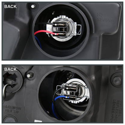 2019-2024 Dodge RAM 1500 Switchback Sequential LED Turn Signal Projector Headlights (White Housing/Clear Lens)