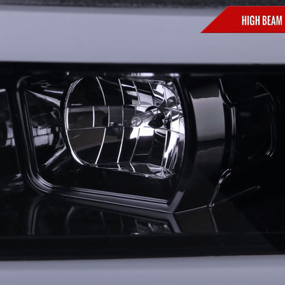 2019-2024 Dodge RAM 2500/3500/4500/5500 LED Tube Projector Headlights (Glossy Black Housing/Smoked Lens)