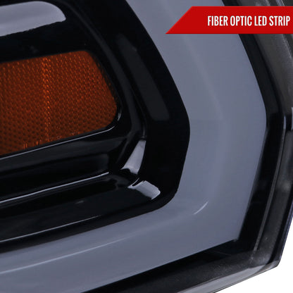 2019-2024 Dodge RAM 2500/3500/4500/5500 LED Tube Projector Headlights (Glossy Black Housing/Smoked Lens)