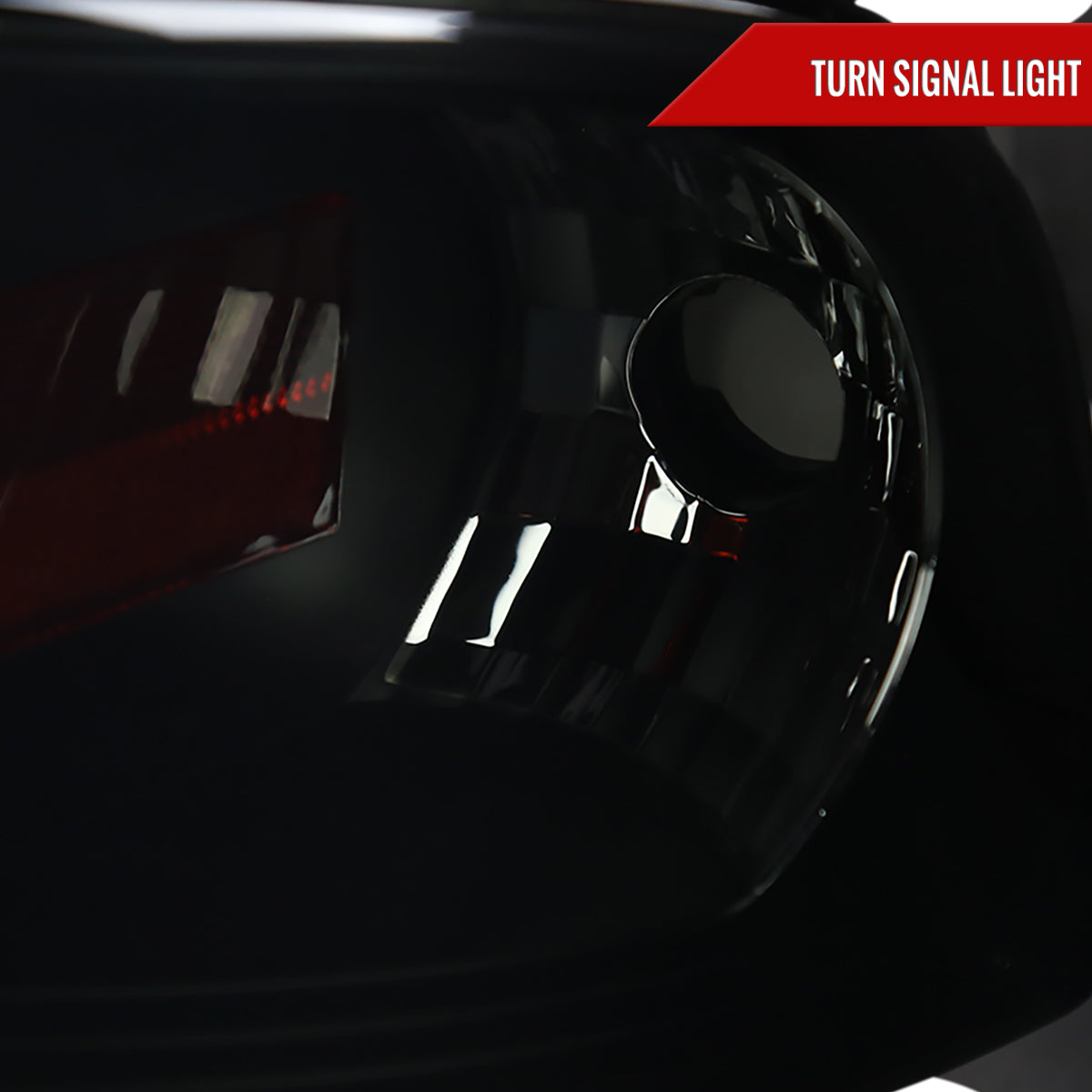 1994-2001 Dodge RAM 1500/ 1994-2002 RAM 2500 3500 Projector Headlights w/ SMD LED Light Strip (Black Housing/Smoked Lens)