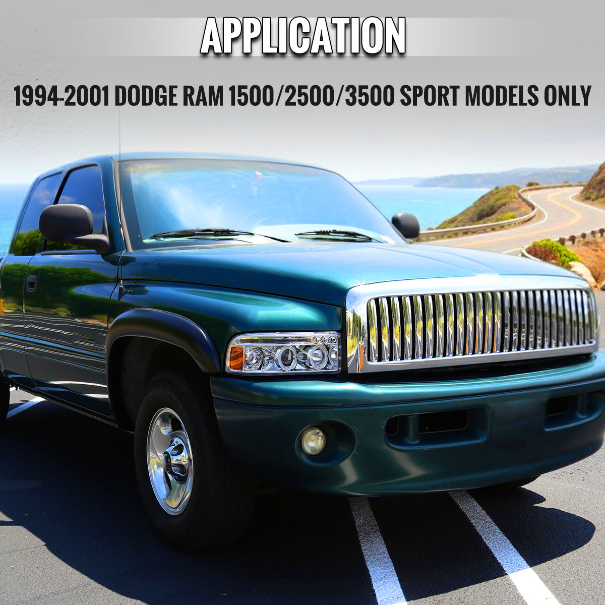 1994-2001 Dodge RAM Sport Model Headlight Wiring Harness