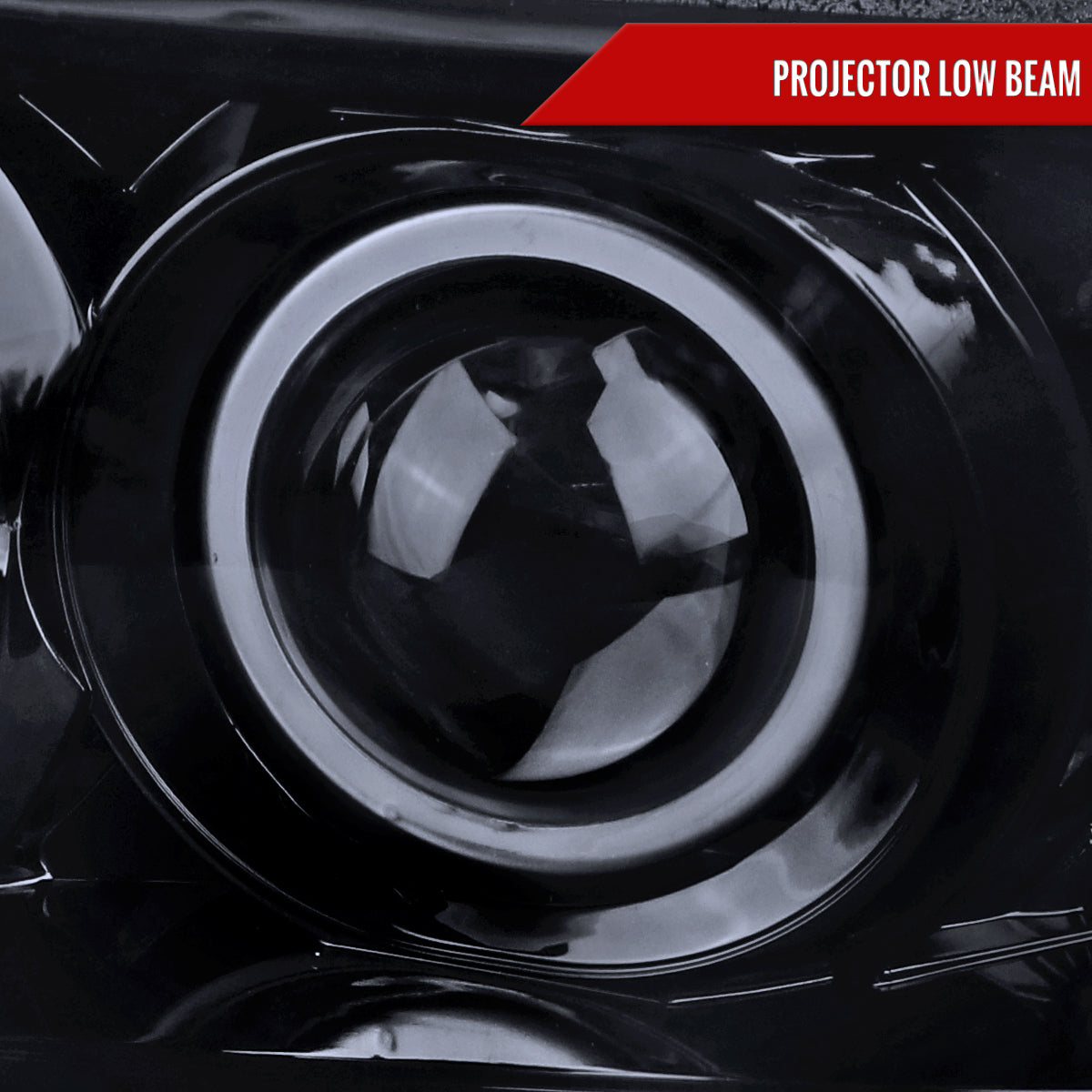 2001-2011 Ford Ranger Projector Headlights w/ LED Light Strip & LED Turn Signal Lights (Glossy Black Housing/Smoked Lens)