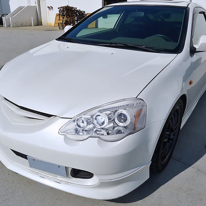 2002-2004 Acura RSX Dual Halo Projector Headlights (Chrome Housing/Clear Lens)