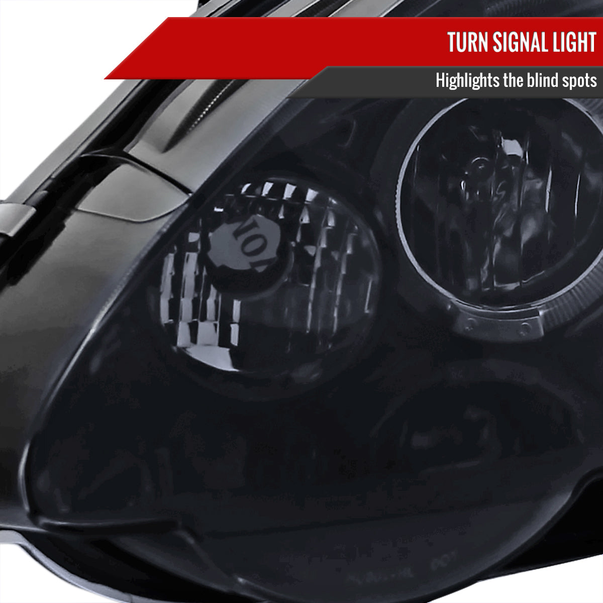 2002-2004 Acura RSX Dual Halo Projector Headlights (Glossy Black Housing/Smoked Lens)